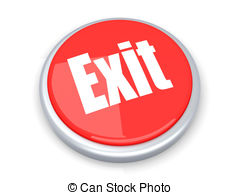 . ClipartLook.com Exit Button - A exit button. 3D rendered illustration.