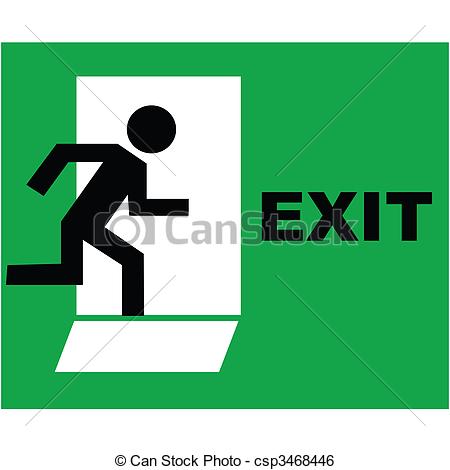 Exit Left 123 Clip Art