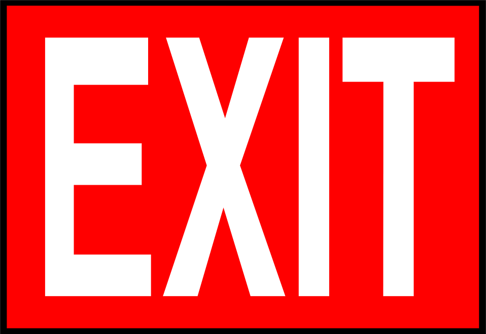 Exit Sign Clip Art