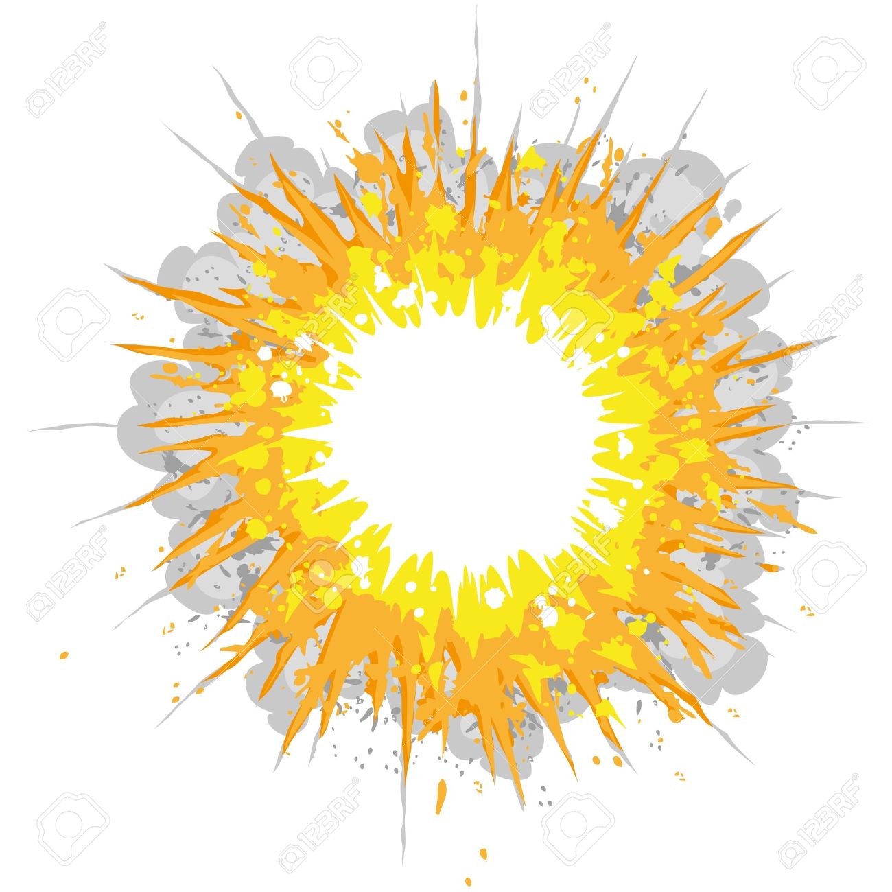 Explosion clip art free free clipart images 4
