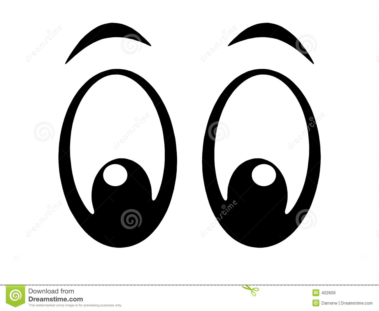 Set of eyes clipart. Images o