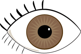 Eye Clip Art - Brown Eyes Clipart