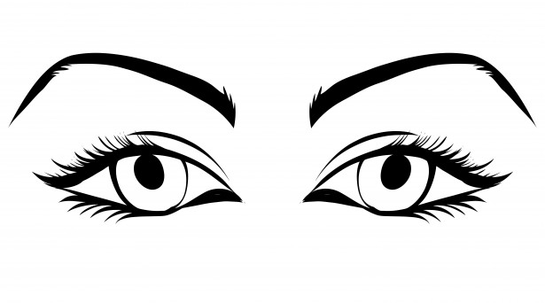Eyeball girl eye clipart - Eye Clipart Black And White