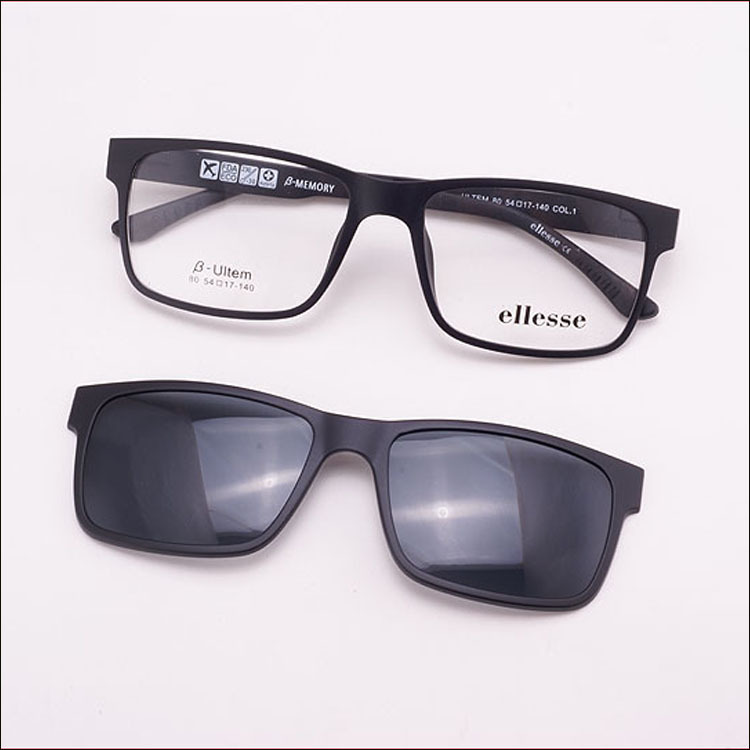 Eyeglasses With Magnetic Clip On Sunglasses