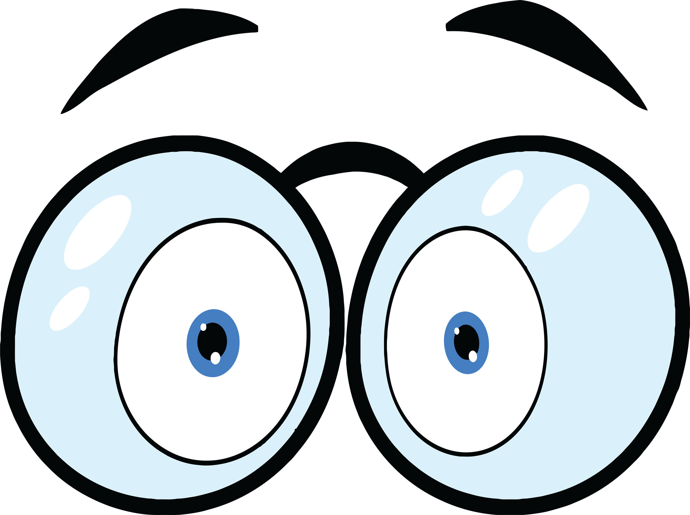 eyes with glasses cartoon