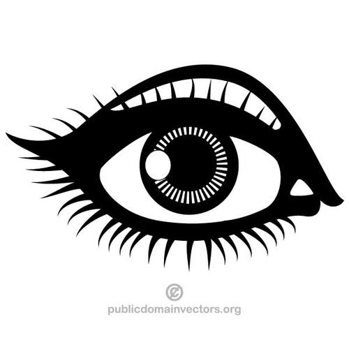 Woman eyes clip art related k