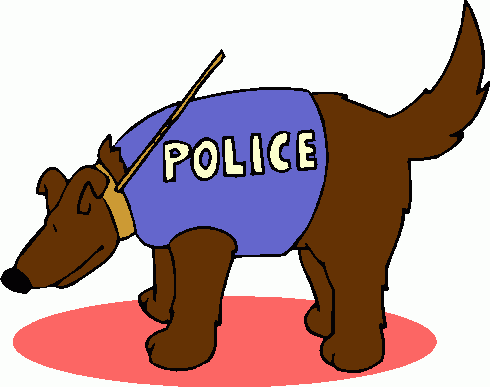 facade clipart - Police Dog Clipart