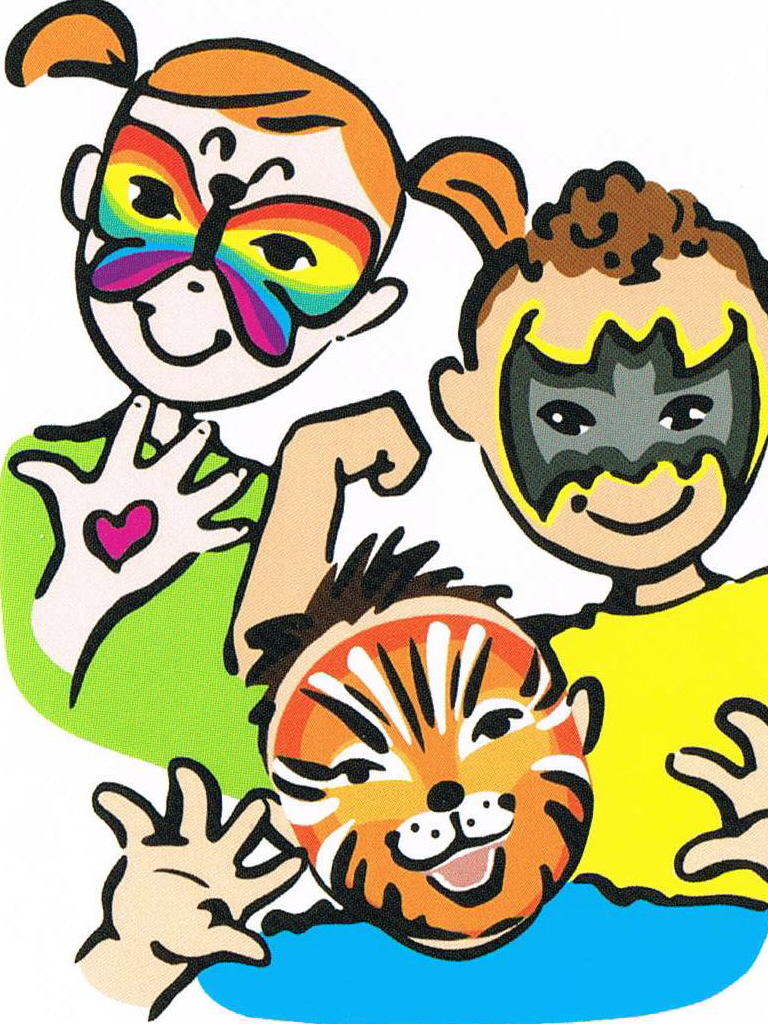 ... Face painting clipart ...