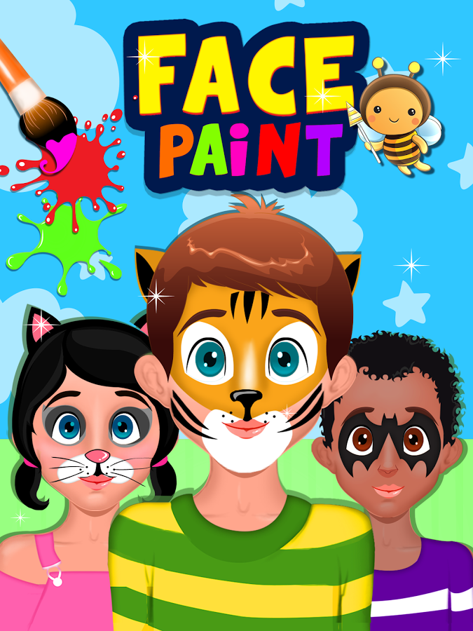 Face Painting Clipart. Face p - Face Painting Clipart