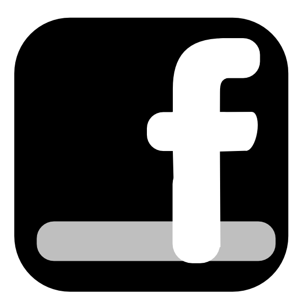 Facebook Black And White Clipart #1