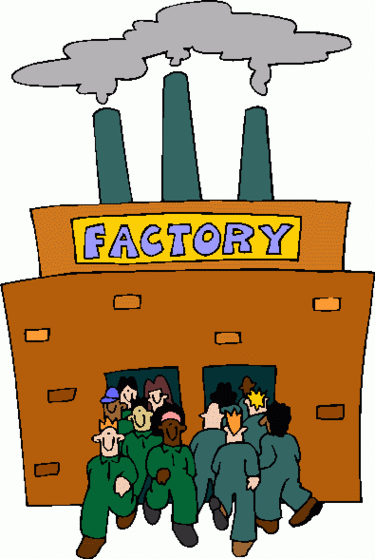 Factory clipart vector; Facto
