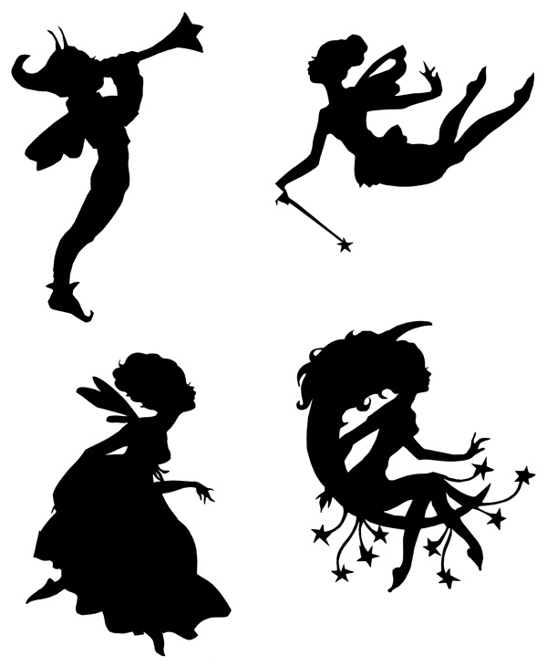 Fairy silhouettes I have a little girl who would love these.