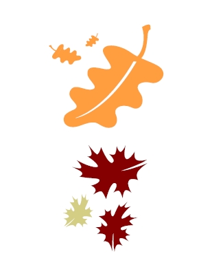 fall leaf clipart - Falling Leaves Clip Art