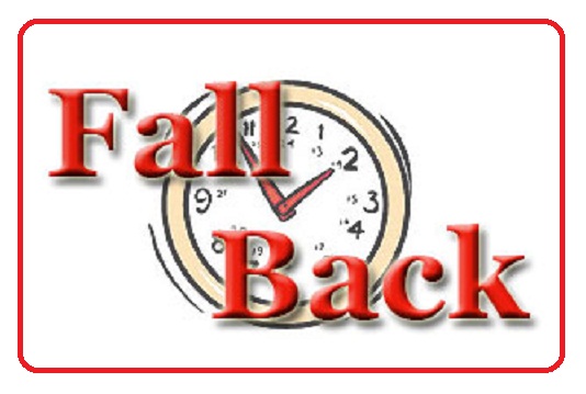 Fall Back Daylight Saving Time Ends Clipart