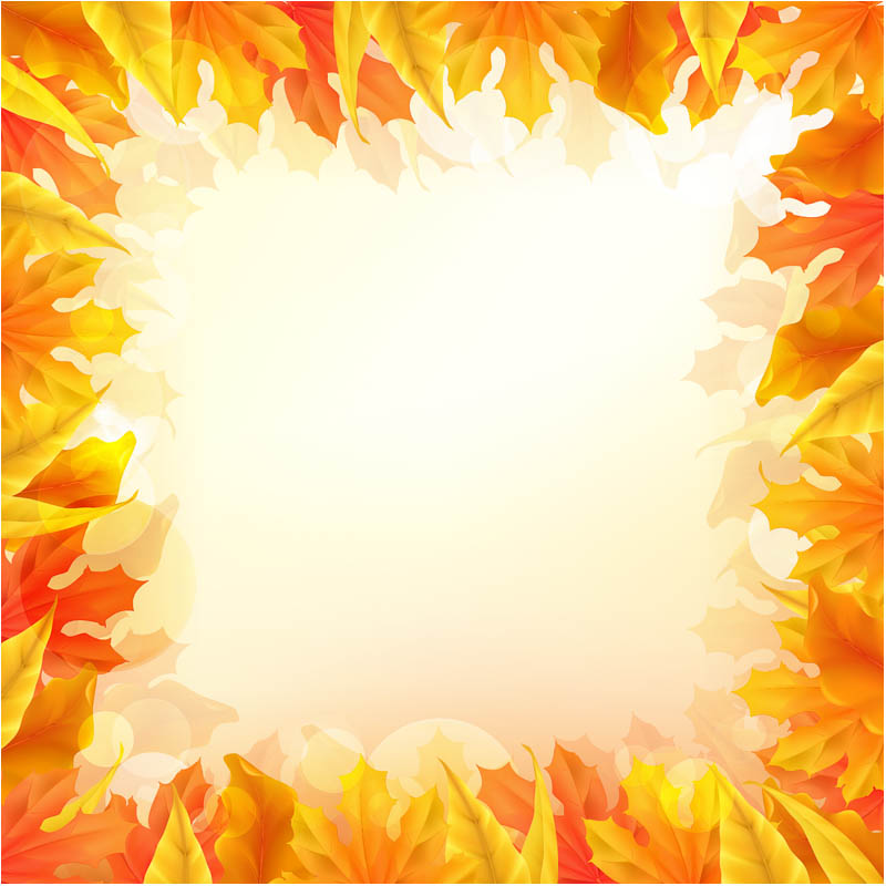 Fall Background Decorated With Autumn Leaves Foliage For Your Fall