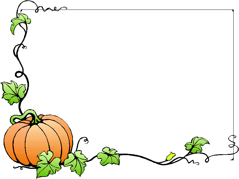 Fall leaves border graphic