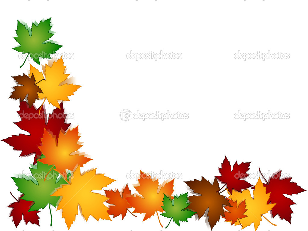 Autumn Leaf Border Clip Art .
