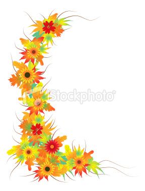 Fall Flowers Clip Art | PSP t