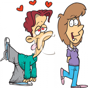 Boy and Girl In Love Clipart