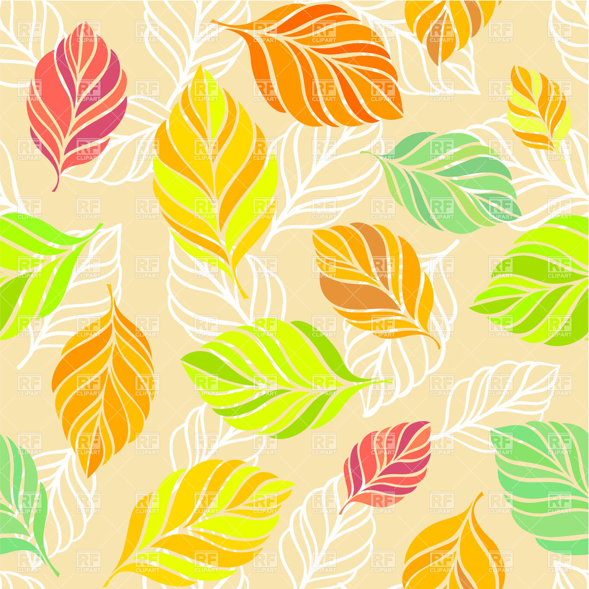 Fall Leaf Background Clipart