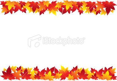 Fall Leaves Clip Art Border . - Fall Clip Art Borders