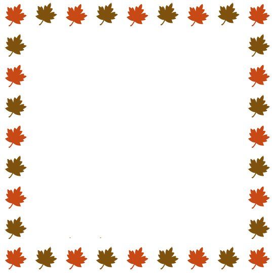 Fall Leaves Clpart Frame Free