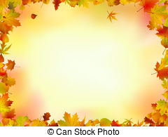 ... Fall leaves frame with copyspace background. EPS 8