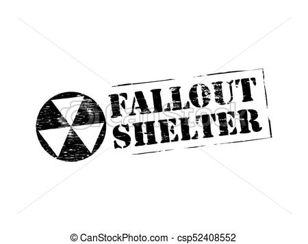 Fallout Shelter Rubber Stamp - csp52408552