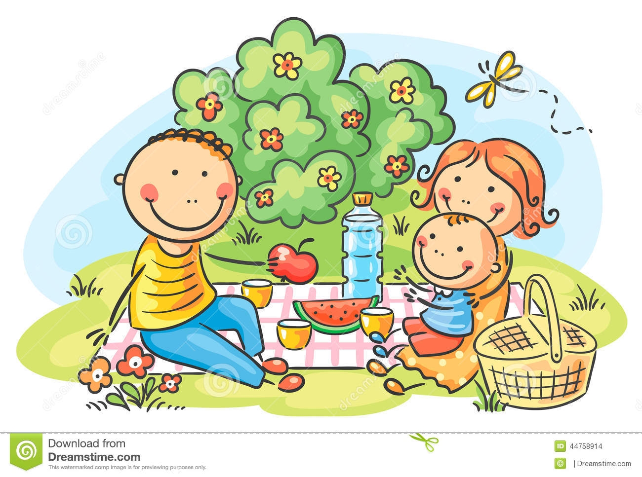 family picnic clipart