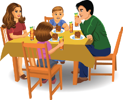 Family Dinner | Clipart