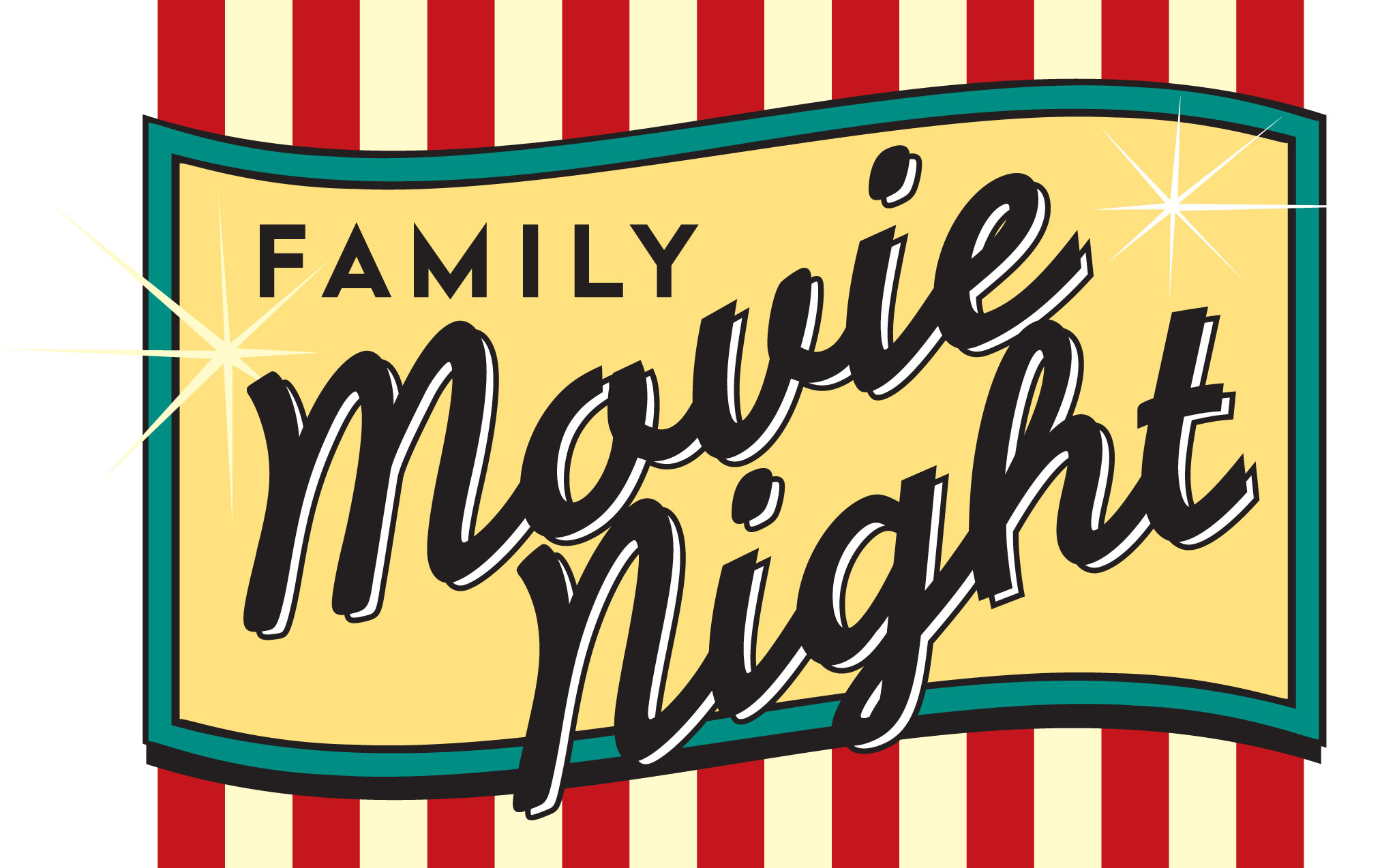 Family Movie Night Clipart - Movie Night Clipart