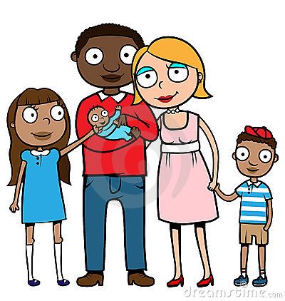 Family On Mixed Families Clip - Families Clipart
