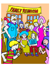 Clipart 12445 Family Reunion 