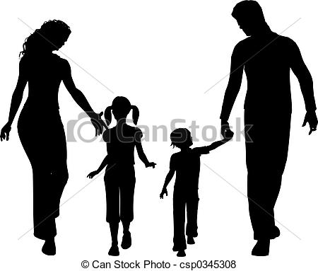 ... Family - Silhouette of a family