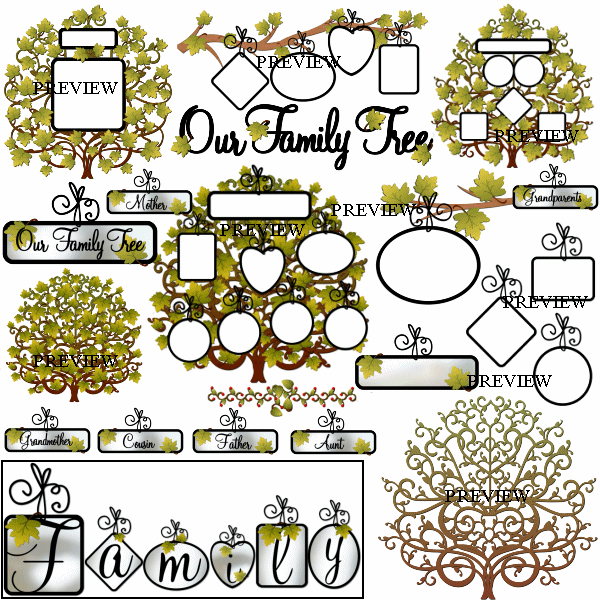 Family Tree From J Rett Graphics