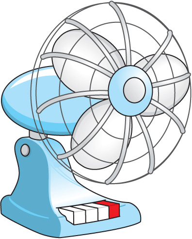 Black And White Fan Clipart