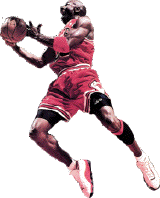 Clip Art Michael Jordan B W  