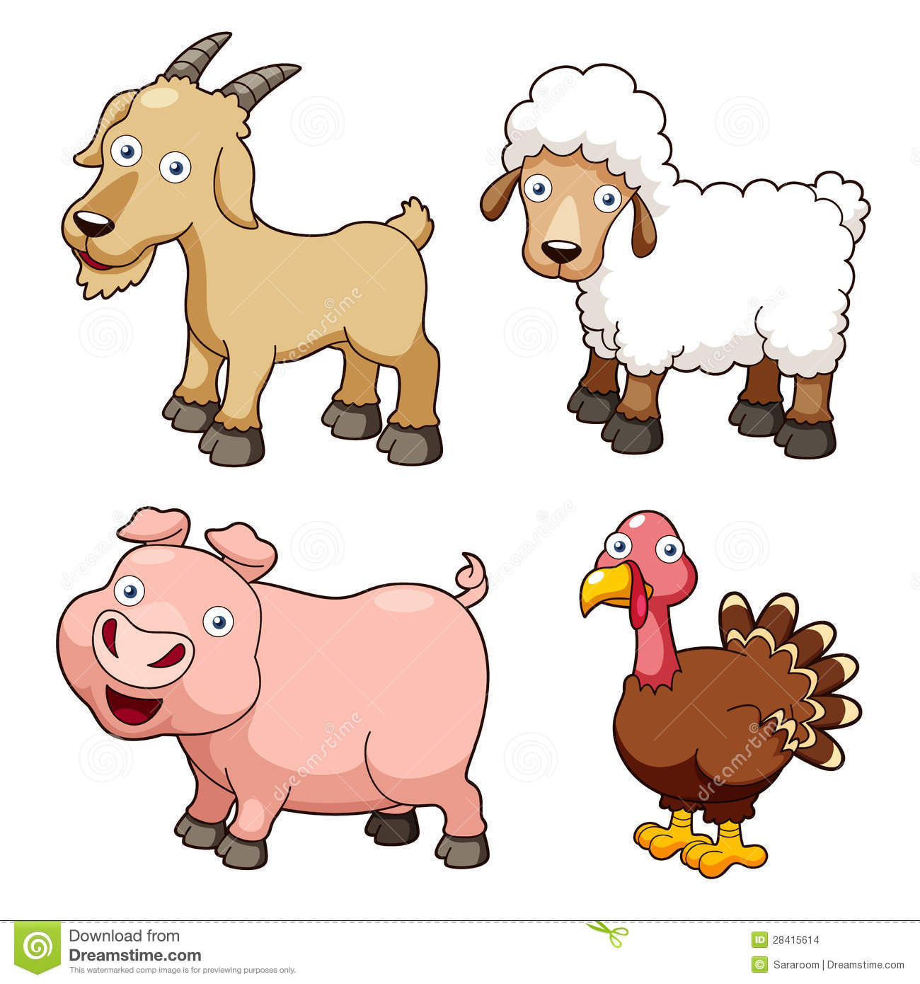 Farm animals cartoon. Farm animals cartoon. animal farm clip art