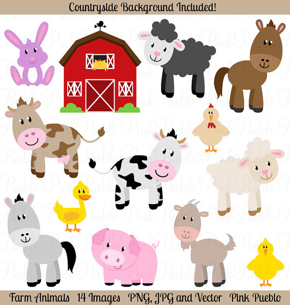 Farm Animals Clipart Clip Art - Clipart Farm Animals
