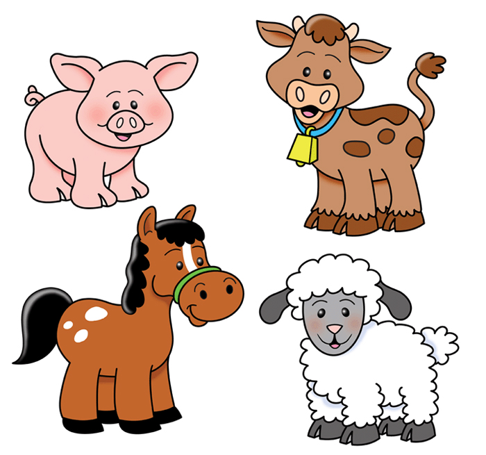 Premium Farm Animals Clip Art