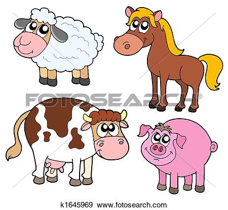 Farm animals collection - Clip Art Farm Animals