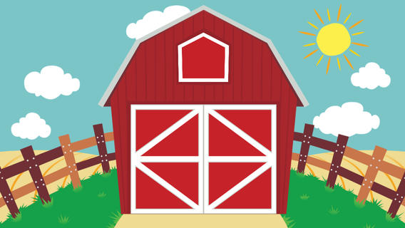 Farm barn clip art clipart image