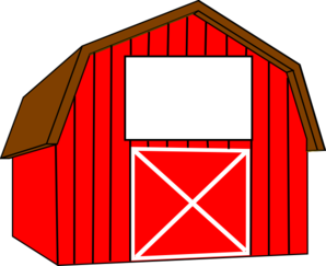 11 Red Cartoon Barn Free Clip