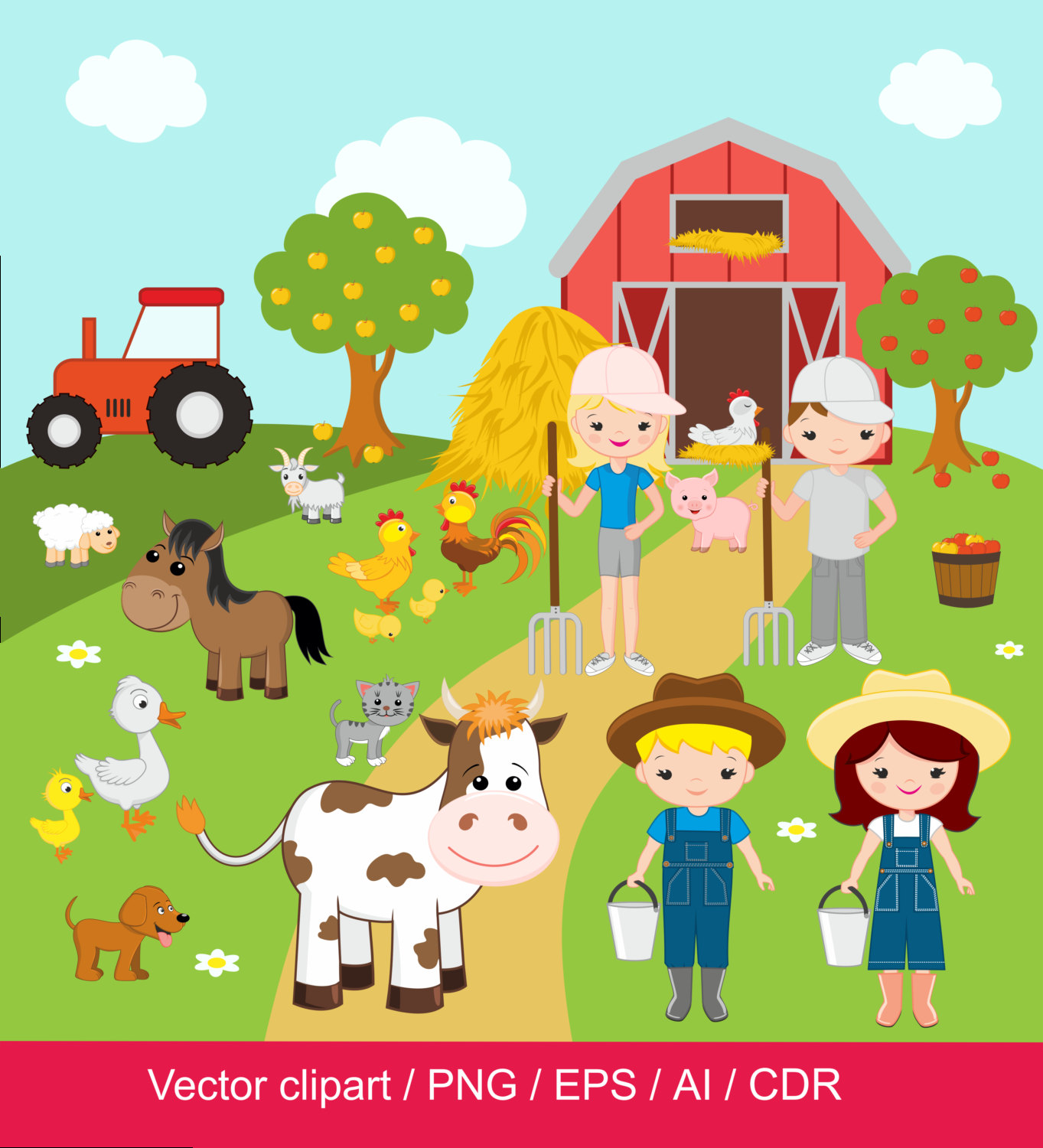 Farm Clip Art Free - Free Cli - Clipart Farm