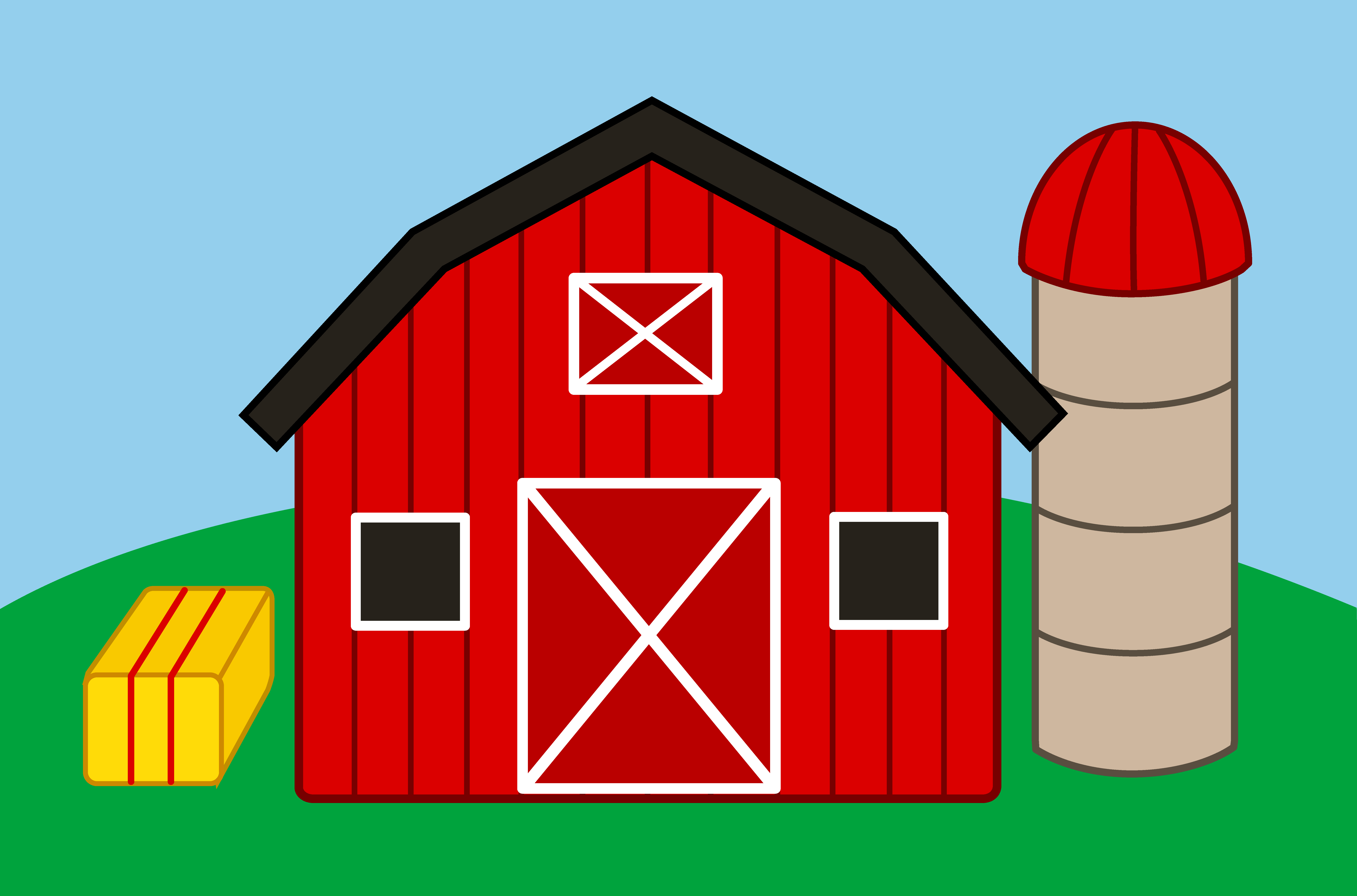 Farm House Cartoon Clipart #1 - Farmhouse Clipart