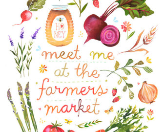 Farmers Market Print . - Farmers Market Clipart
