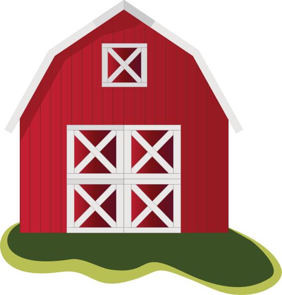 Farm House Cartoon Clipart #1