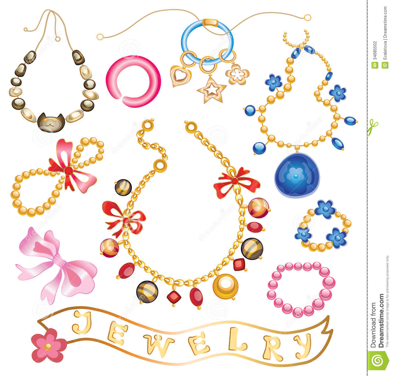 Fashion Jewelry Clip Art Coll - Clipart Jewelry