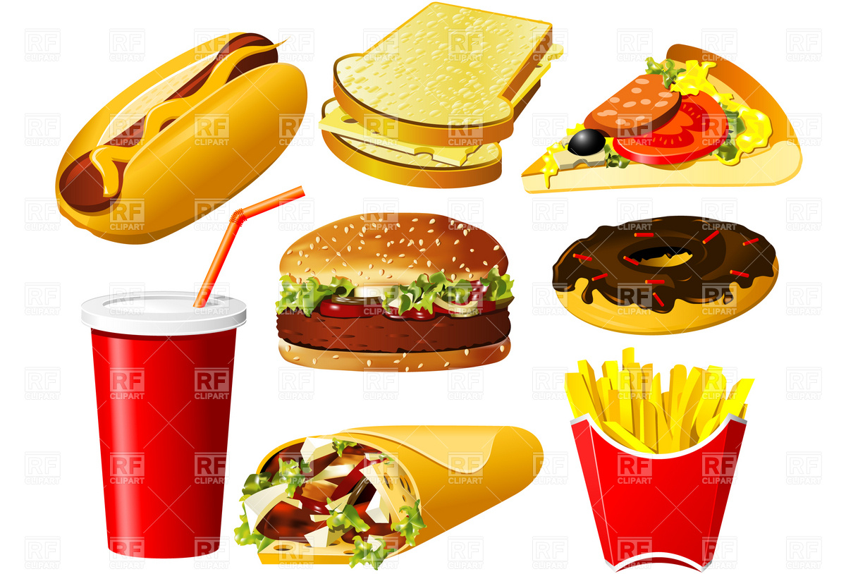 Fast food clip art Free vecto