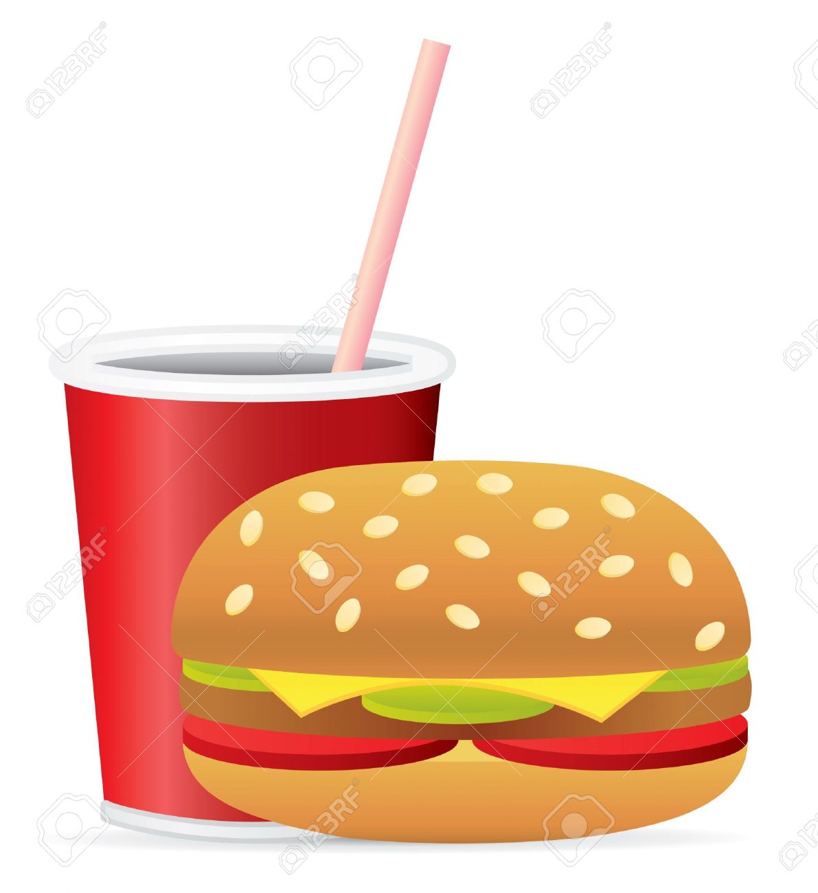 Fast Food Vector Clip Art Sto - Fast Food Clip Art